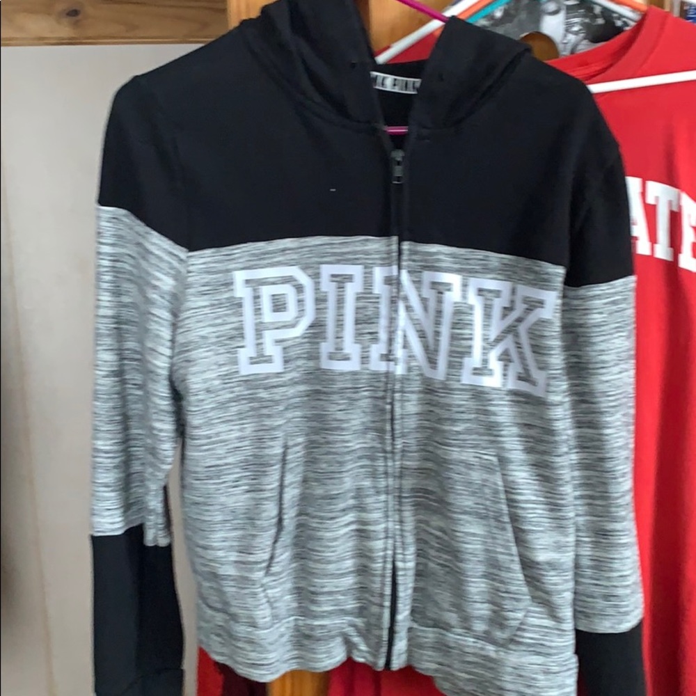 Zip up PINK hoodie
